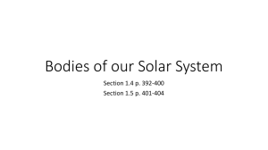 Bodies of our Solar System