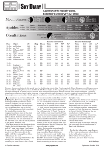 Sky Diary - Society for Popular Astronomy