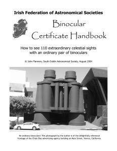 Binocular Certificate Handbook