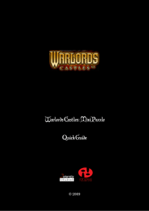 Warlords Castles: Mini Puzzle Quick Guide