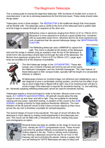 Beginners Telescope Guide