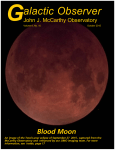 October 2015 - John J. McCarthy Observatory