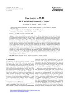 Star clusters in M 33 - IV. A new survey from deep HST images