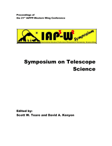 Symposium on Telescope Science - Society for Astronomical Sciences