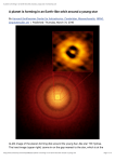 A planet is forming in an Earth-like orbit around a young star