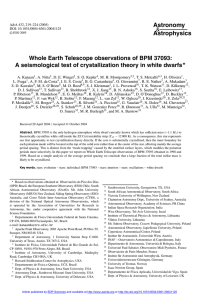 Whole Earth Telescope observations of BPM 37093: A