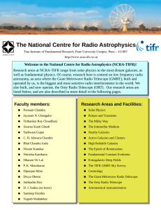 The National Centre for Radio Astrophysics