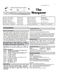 Stargazer - Everett Astronomical Society