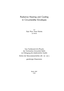 Radiative Heating and Cooling in Circumstellar Envelopes