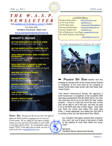 July 2008 - Warren Astronomical Society