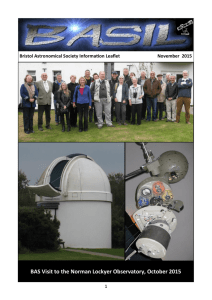 BAS Visit to the Norman Lockyer Observatory, October 2015