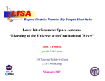 Laser Interferometer Space Antenna “Listening to the Universe with