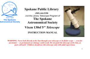 Spokane Public Library The Spokane Astronomical