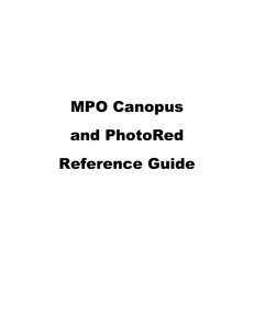 the MPO Canopus manual - Bdw Publishing