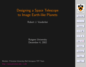 Designing a Space Telescope to Image Earth