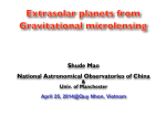 Shude Mao National Astronomical Observatories of China