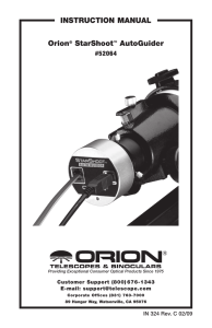 Orion® StarShoot™ AutoGuider inStructiOn MAnuAl