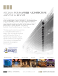 acclaim for marnell architecture and the m resort