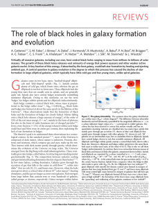 The role of black holes in galaxy formation and evolution