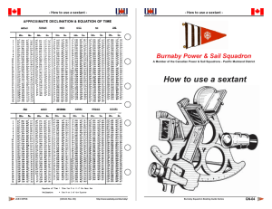 How to use a sextant Burnaby Power &amp; Sail Squadron GN-04