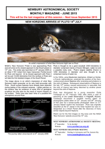 June 2015 Newsletter - Newbury Astronomical Society