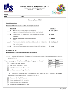 12.1 Homework sheet