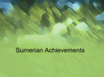 Sumerian Achievements - Elmwood Park Memorial Middle School