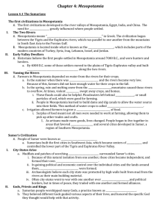 Chapter 4: Mesopotamia