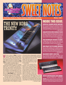 the new korg trinity