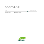 Application Guide - openSUSE Documentation