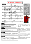 Siyahamba is in the key of F major. Notice that the key signature at