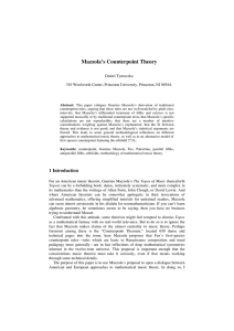 Mazzola`s Counterpoint Theory - Dmitri Tymoczko