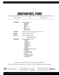 Jonathan Biss, Piano - The Friends of Chamber Music