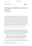 The theories of Helmholtz in the work of Vare`se