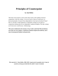 Principles of Counterpoint