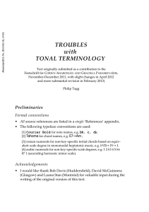 Troubles with Tonal Terminology