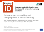 Pattern states in coaching and changing them in self-e