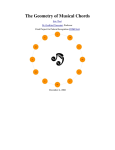 The Geometry of Musical Chords Eric Thul Dr. Godfried Toussaint COMP­644