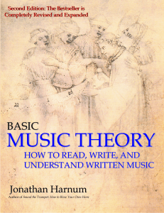 MUSIC THEORY BASIC Jonathan Harnum HOW TO READ, WRITE, AND
