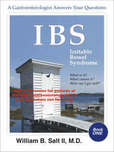 IBS Irritable Bowel Syndrome
