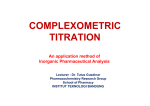 complexometric titration -
