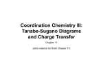 Coordination Chemistry III: Tanabe