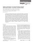 Synthesis, Characterization, and Luminescent Properties of