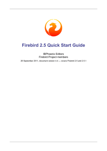 Firebird 2.5 Quick Start Guide