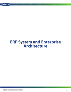 ERP System and Enterprise Architecture