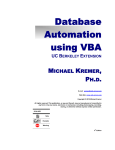 Database Automation using VBA - ucb