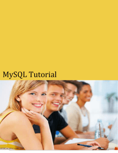 MySQL Tutorial - Tutorialspoint