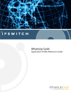 WhatsUp Gold - Ipswitch Documentation Server