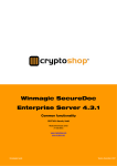 Winmagic SecureDoc Enterprise Server 4.3.1