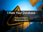 I Hate Your Database